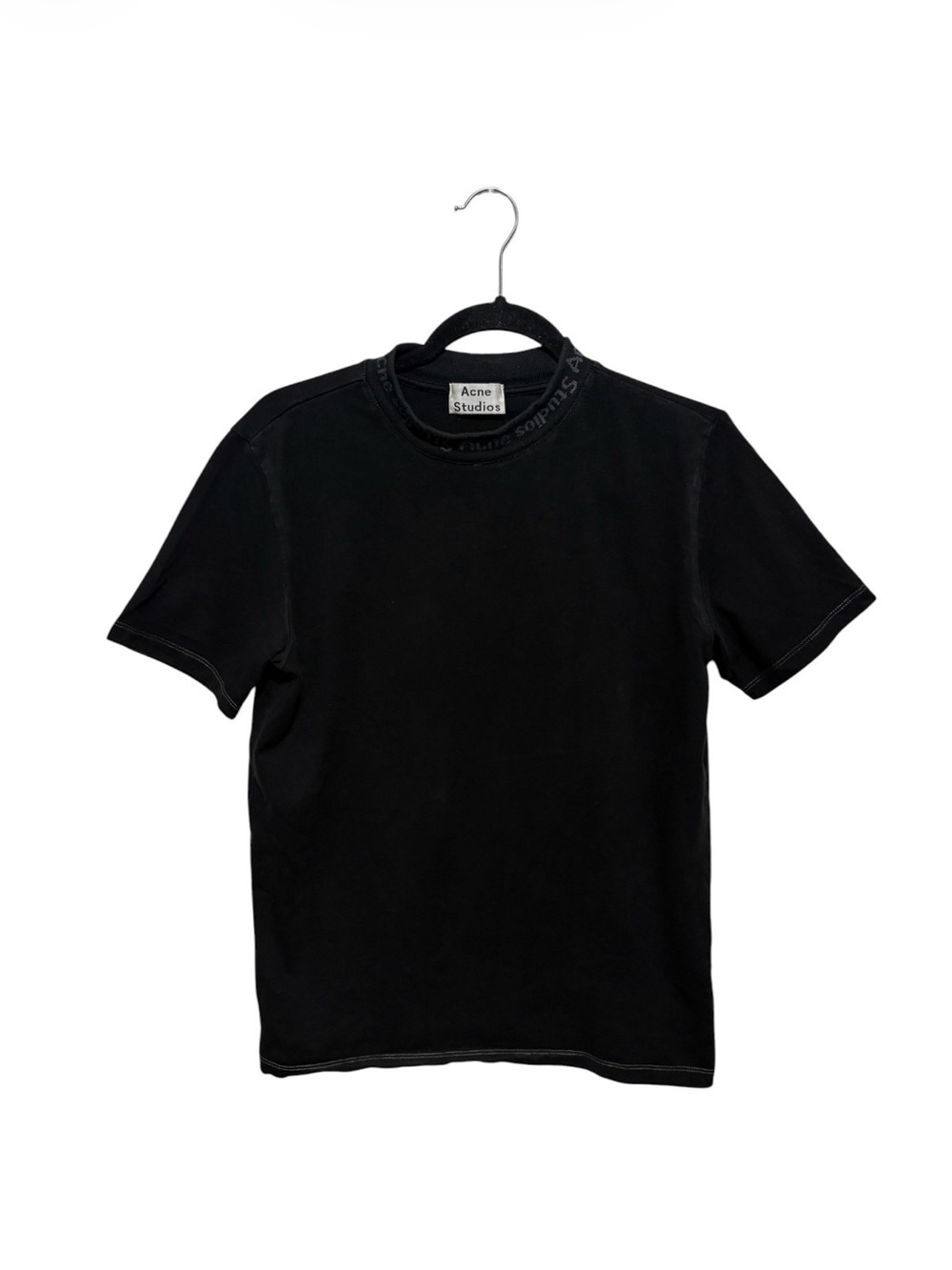 Acne Studios Black Short Sleeve Crew Neck Tee